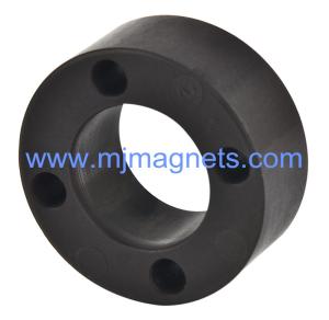 China plastic Injection bonded permanent magnet in ring wholesale
