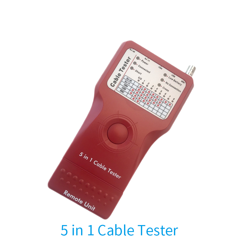 Red Plastic Network Cable Accessories Multipurpose For 5 In 1 Cable Test