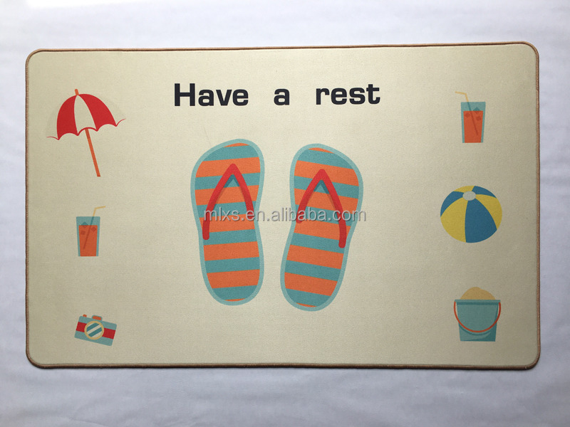 Minglu BFM-029  High quality Suede Fabric floor mat bath mat Welcome door Mat