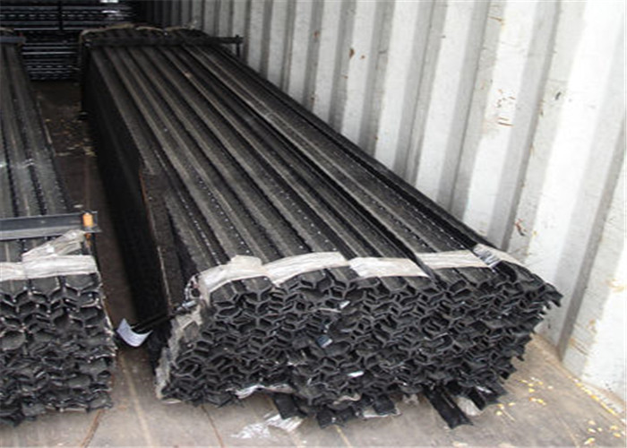 2.3m Metal Star Picket 1.46kg/M Black Painted Fence Star Pickets