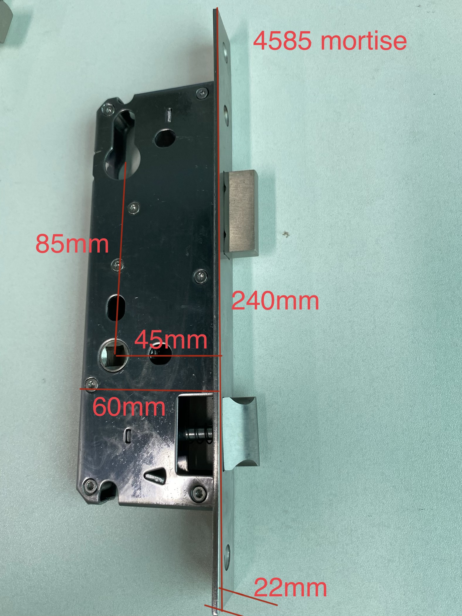 1KG Stainless Steel Door Lock Mortise Electronic Keyless Lock Body for Aluminum Door