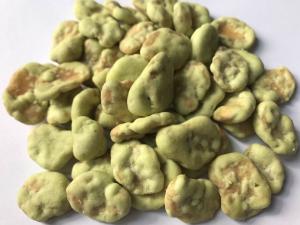 China Spicy Chilli Coated Fava Beans Health Benefits Fried Foods Low Temp Saving wholesale