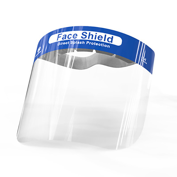 Spitting PET Film Laboratory Face Shield Mask With Sponge Anti Fog Spitting