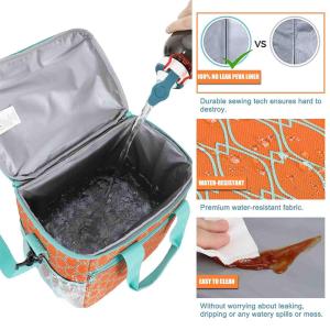 China Adult Polyester Insulated Lunch Tote With Aluminum Foil Lining wholesale