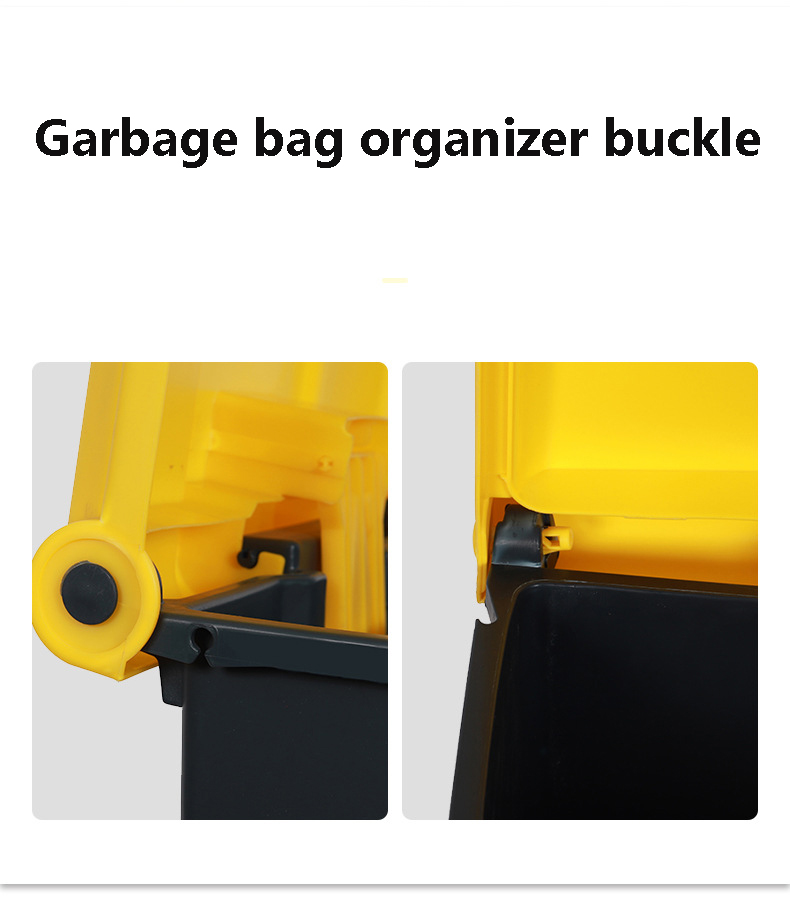 Factory High Quality 13 Gallon Street Garden Double Recycle Trash Can Foot Pedal Dustbin for Outdoor