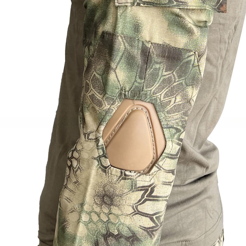 Outdoor Breathable Suit Olive Green Black Frog Suit with 4 Seasons and TWILL Fabric