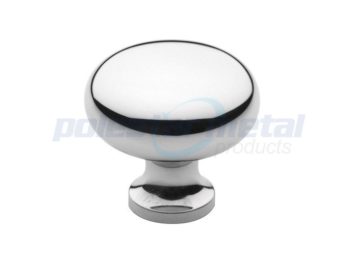 Zinc Alloy Polished Chrome Cabinet Handles And Knobs / Round Drawer Knobs
