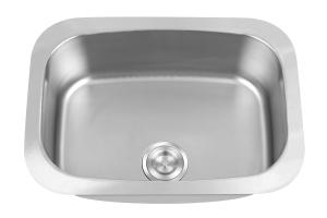 China 0.7mm Polished Undermount Stainless Steel Kitchen Sink 60*43cm wholesale