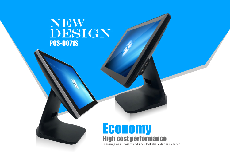 32G SSD All-in-One POS System with 15'' Touch Screen and Optional VFD Customer Display