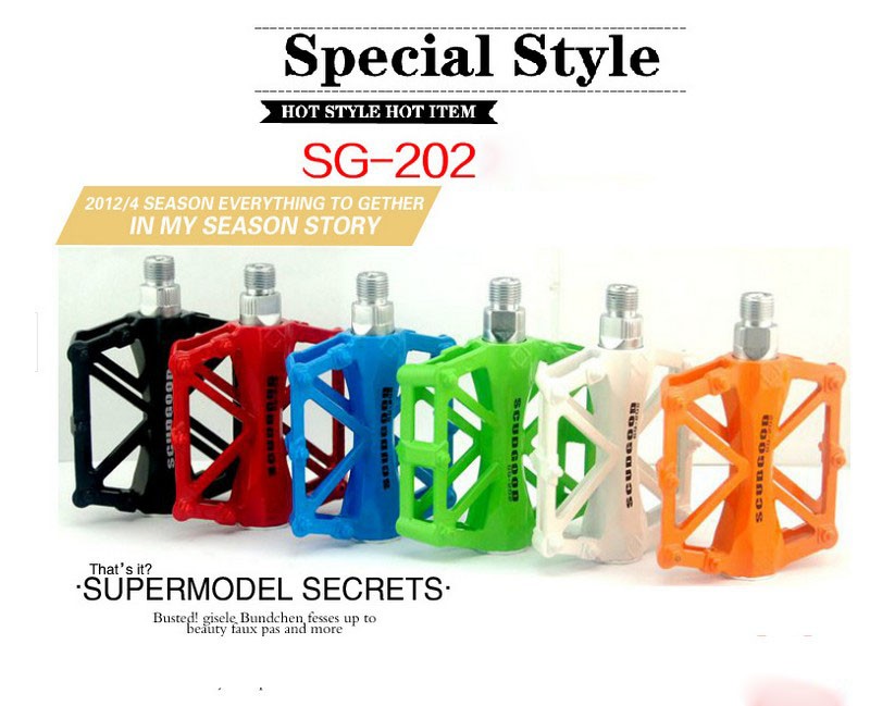 Colorful Electric Bike Parts Aluminum Mountain Bike Pedals