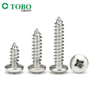 China TOBO DIN7983 Cross Groove Countersunk Head Tapping Screws wholesale