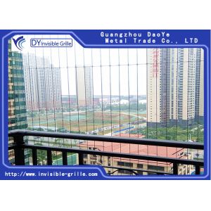 China 316 Stainless Steel Cable Invisible Safety Grill With Nylon Coating wholesale