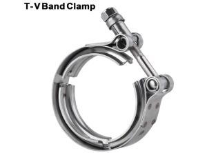 China 3.0&quot; 304 Stainless Steel V Band Exhaust Clamp For Flange Kit wholesale