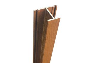 China Timber Extruded Tubular Aluminum Wood Grain Profile With ISO Certification wholesale