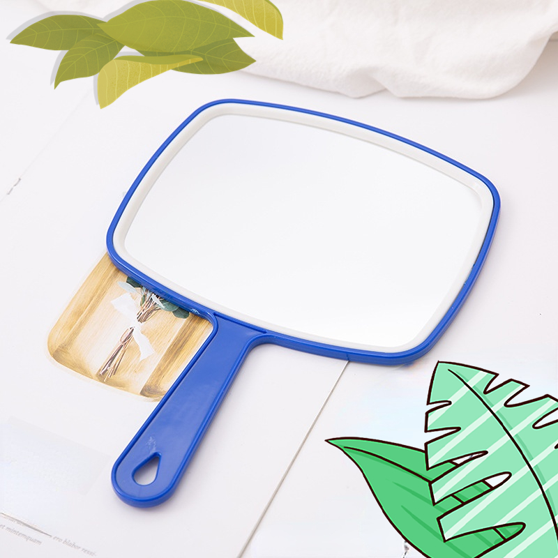 Top Fashion Make-Up Mini Vanity Dressing Square Makeup Little Espejo Small Mirror with LOGO