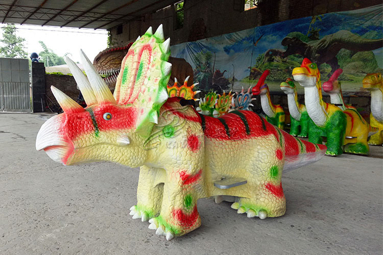 3 - 4M Long Dinosaur Kids Car , Coin Operated Animatronic Dinosaur Ride