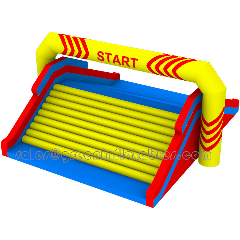 Best Lead Free Pvc Tarpaulin Material Custom Inflatable Obstacle Course Equipment Trampoline Amusement Theme Park