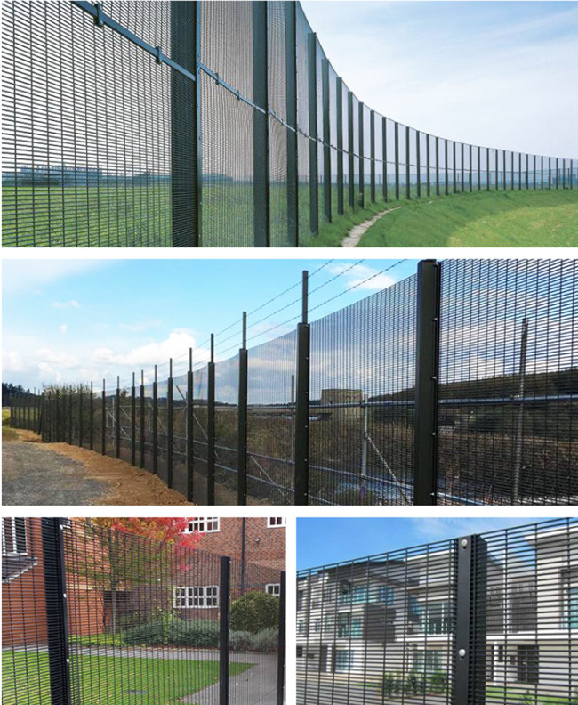 Heavy Duty Iron 358 Wire Anti Climb Mesh Fence High Security Prison