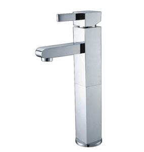 China Chrome Plated Ceramic Bathroom Vessel Sink Faucets Brass Deck Mounted wholesale