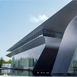 SGS Steel Frame Office Buildings Q235B Sea View Metal Frame Buildings