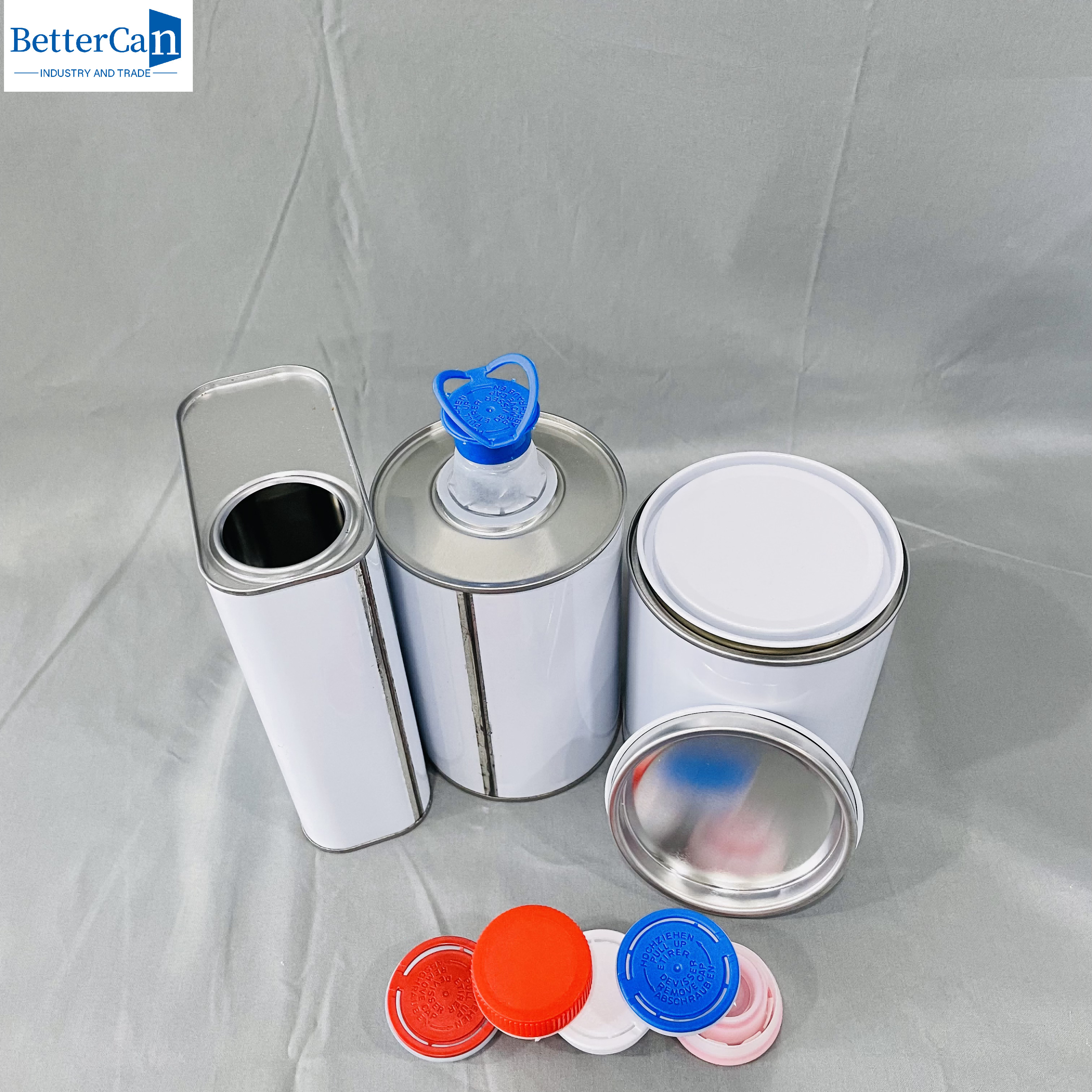 250ml Painting Tin Cans Small Round 500ml Tin Containers With Lids