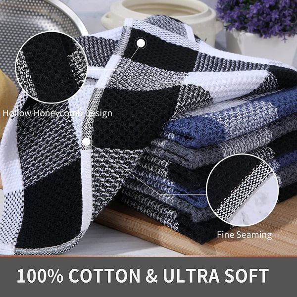 Thickened Square Waffle Towel Cotton Material for Absorbent Gift Manufacturers Spot