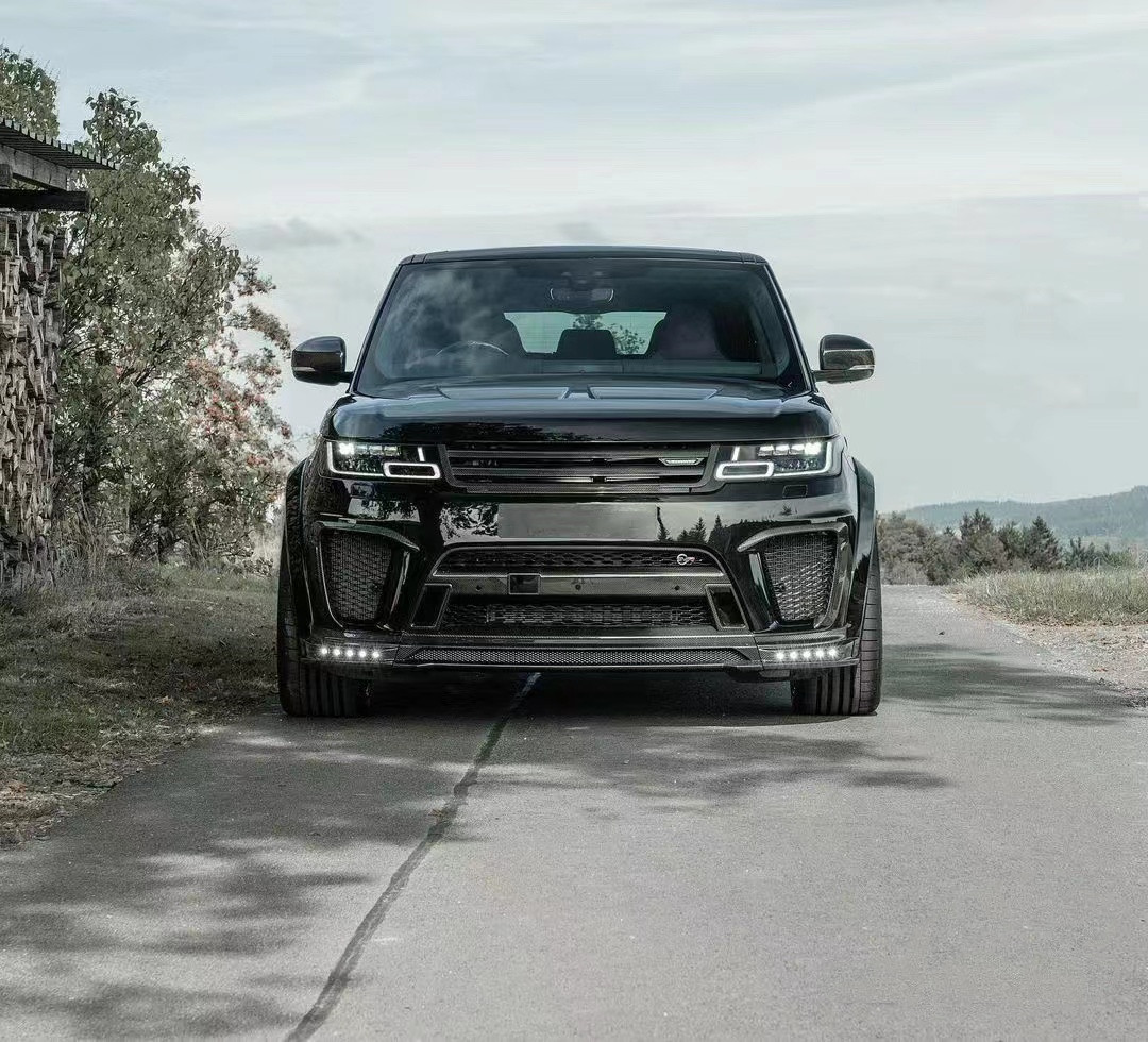 Replacement Repair Land Rover Body Kit 2017 - 2019 Spoiler Hood Resin Fiber Front Lip