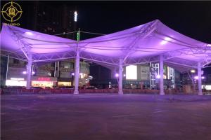 China Mall Atriums Tensile Membrane Canopy Waterproof Tensile Membrane Fabric Structure wholesale