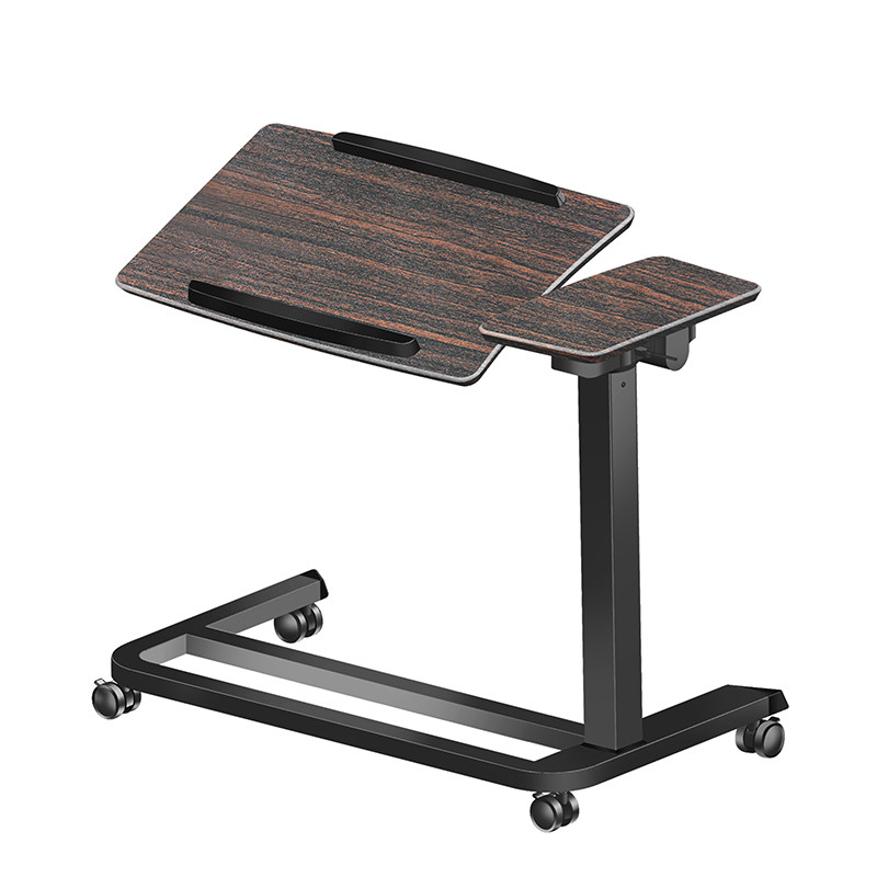 Manual Height Adjustable Standing Desk Single Column Gas Lifting