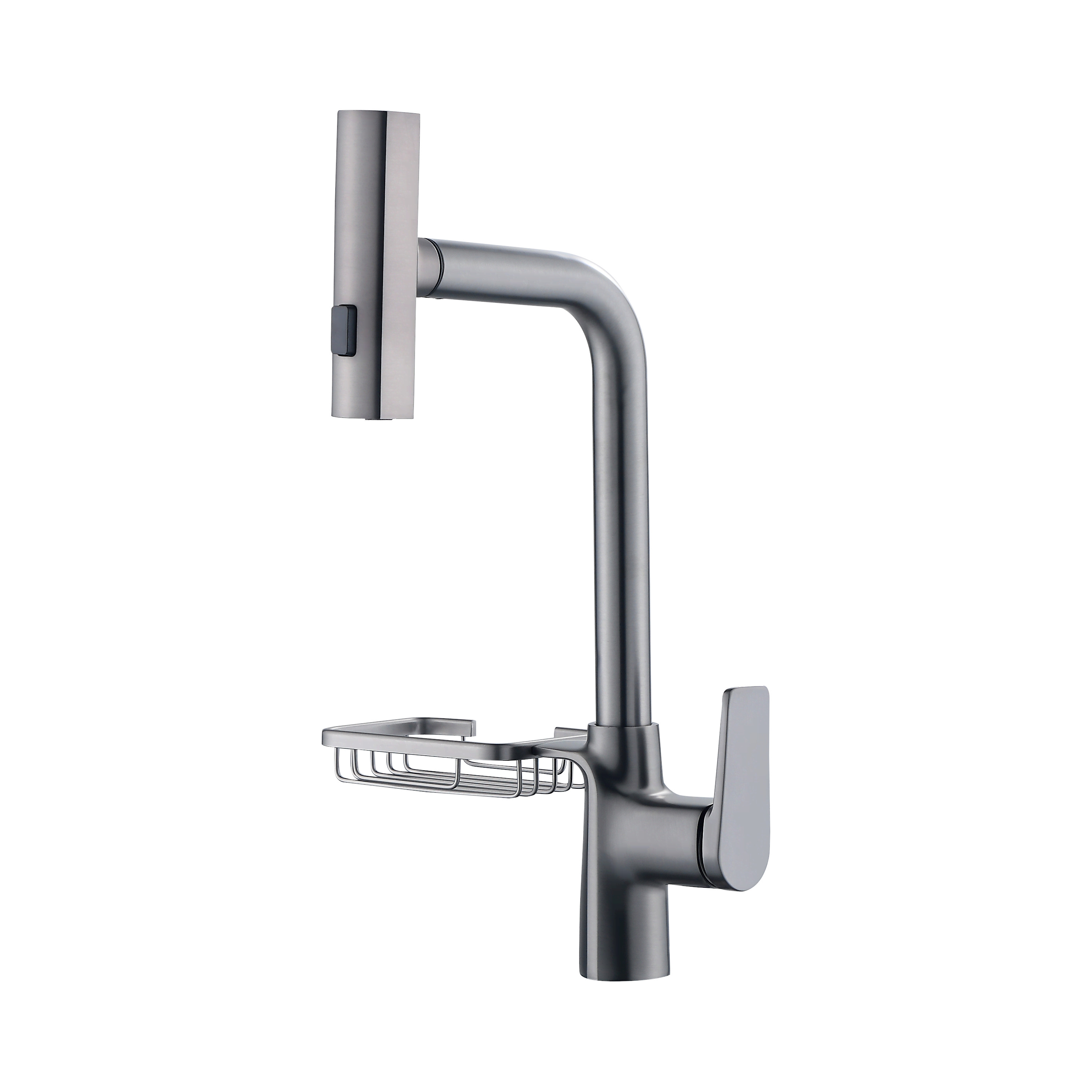 Curved Appearance Durable Brass Kitchen Tap Flexible Function Made Commercial Kitchen Faucet
