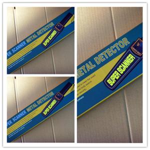 China Exhibition Black Waterproof Body Metal Detector Scanner 415*65*40mm HH002 wholesale