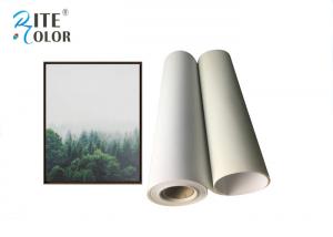China Matte Inkjet Digital Large Format Printing Canvas Polyester Print Fabric 220Gsm wholesale