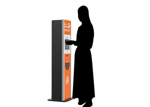 China Commercial Free Standing Hand Sanitizer Stations 1000ml Inner Bottle wholesale