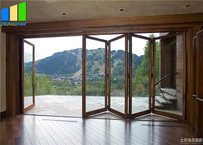 Exterior Bifold Style Balcony Sliding Folding Glass Partition Doors