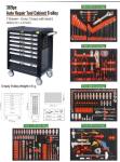 7 Drawers Mobile Tool Cabinet Mechanic Box Trolley 369pcs
