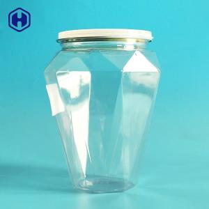 China Diamond Shape Clear Plastic Cans Delicate Airtight Empty Plastic Tubs wholesale