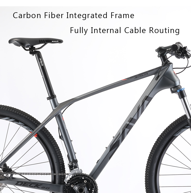 SAVA 29x19 Carbon Mtb Bicycle 12.8kg Aluminum Alloy Fork Rim
