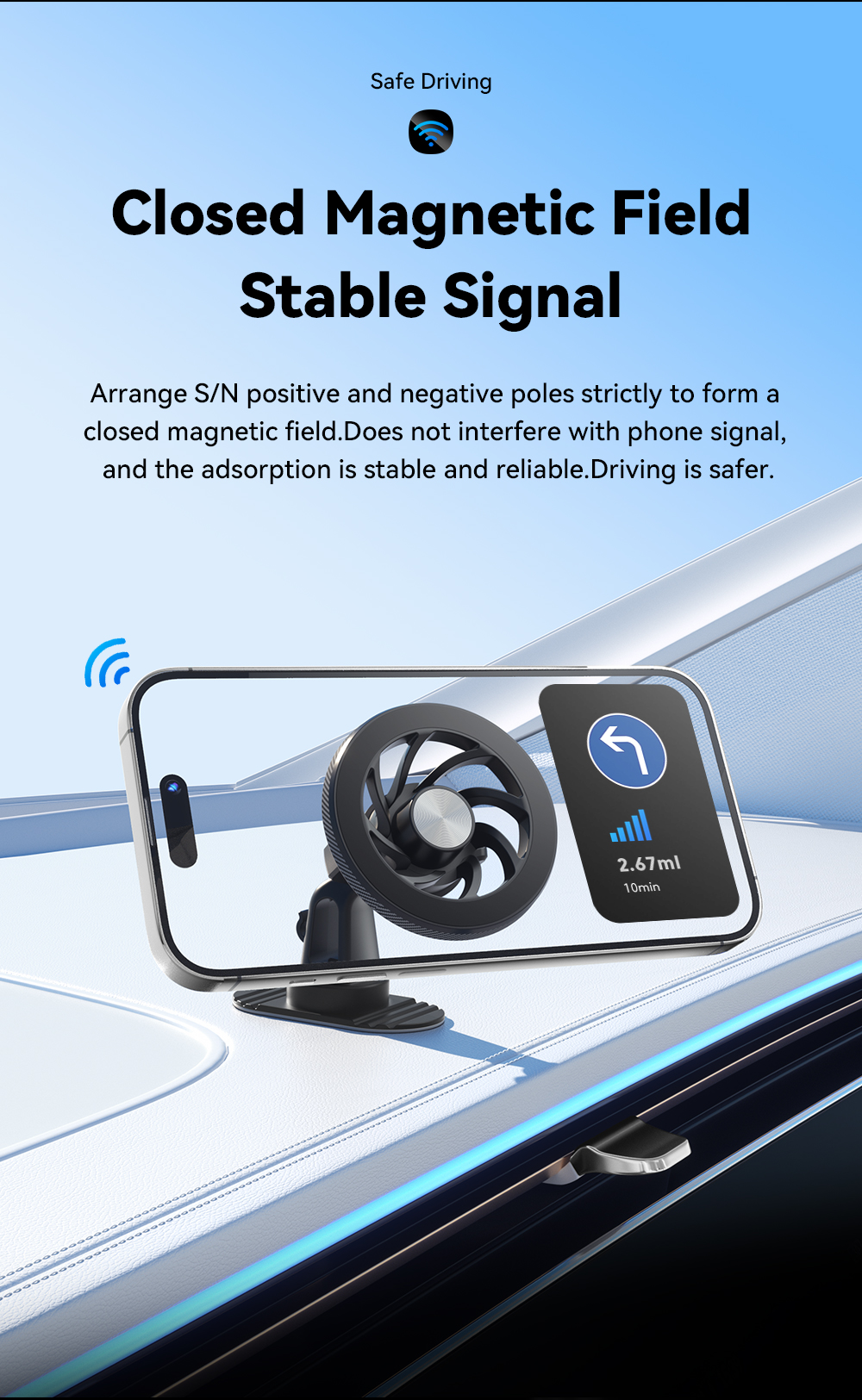 ESSAGER ES-ZJ24 Series Magnetic Car Phone Mount Holder