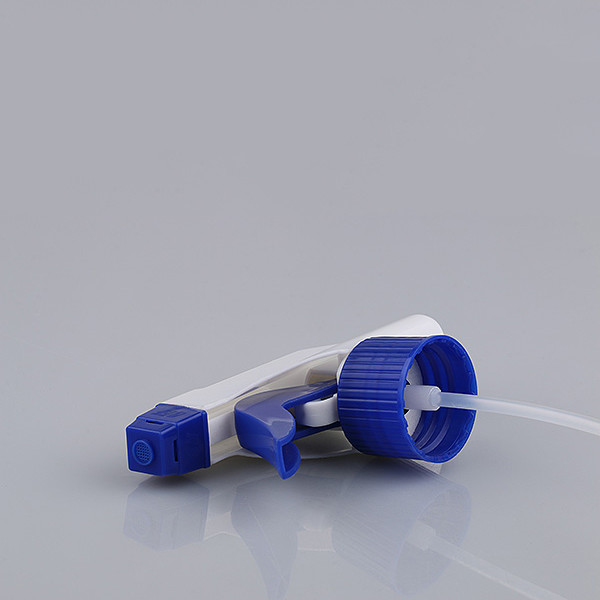 Blue White 28/410 Hand Water Sprayer Ribbed Foaming Nozzle For Trigger Sprayer