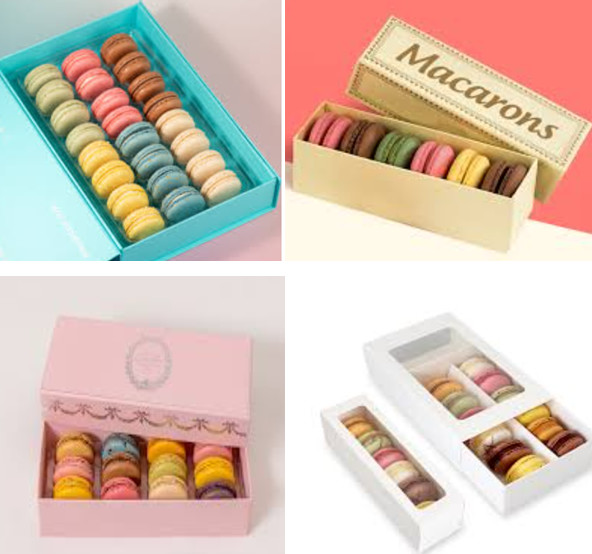 Food Safe Clear PET Macaron Packing Box Cake Roll Snow Crisp Baking Cookies Pastry Box