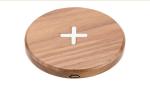 Round Qi Standard Universal Wood / Bamboo Wireless Charger Charging Pad