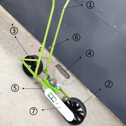 Hand Pushed Agriculture Equipment Vegetable Seed Planter Machine For Commercial Planting