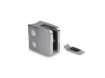 Satin 55*55mm Flat Surface 12.76mm Square Glass Clamp