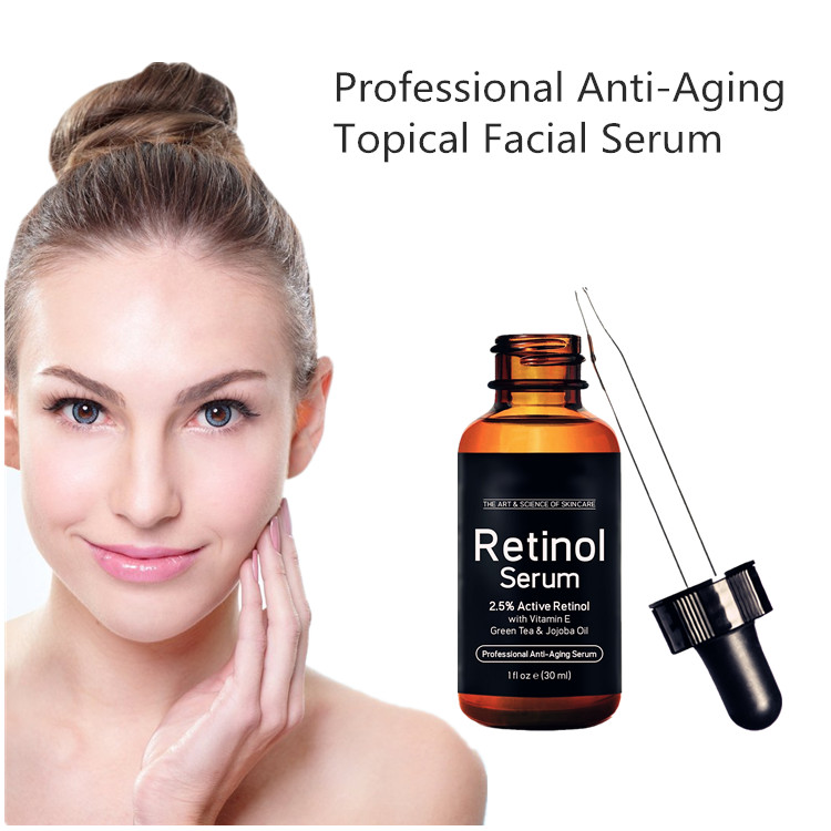 Vitamin E Hyaluronic Acid Retinol Organic Face Serum Anti Aging