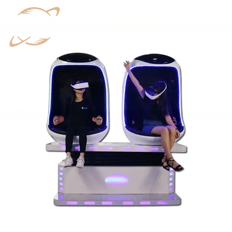 Dreamland good price vr arcade game machine 9d simulator double seats vr egg cinema 9d vr chair for sale
