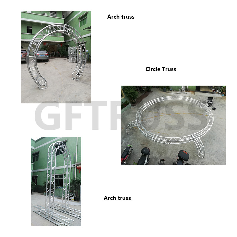 Anti Rust Aluminum Spigot Truss Auto Revolving Round System Circular Lighting Truss