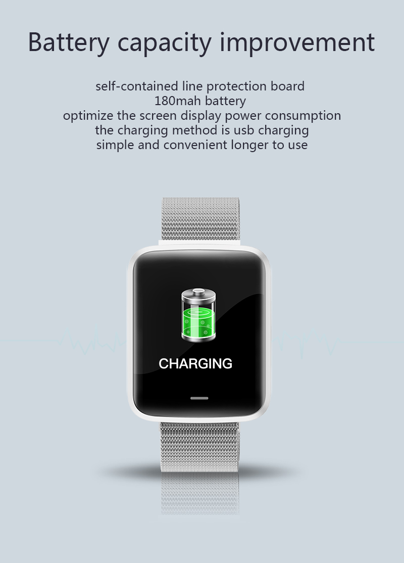 1.3inch Sport Touchscreen Smartwatch Reloj Inteligent SLIDER Square Dial