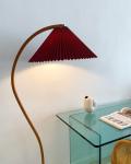 ins pleated retro wood floor lamp decoration vintage floor lamps living room