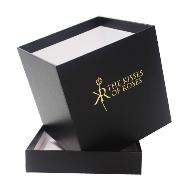 800gram Embossing Rigid Flower Packaging Box Square 4C Color