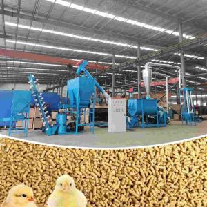 China 1000kg/H Feed Pellet Production Line Livestock Poultry Feed Production Machine wholesale